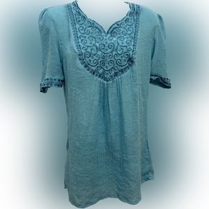 BFA Classics Blue Top Size Small